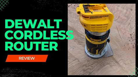 First Try And Review Dewalt Cordless Router How To Use Youtube