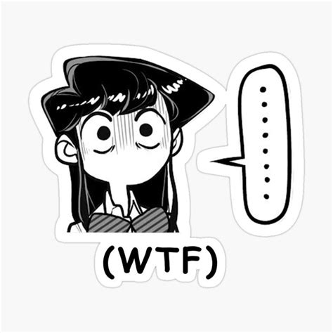 Funny Manga Silence Komi San Chibi Meme Sticker by MidNight Ideas | Cool stickers, Cute stickers ...