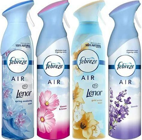 Febreze Air Freshener Spray300ml With 4 Different Fragrances Bundle