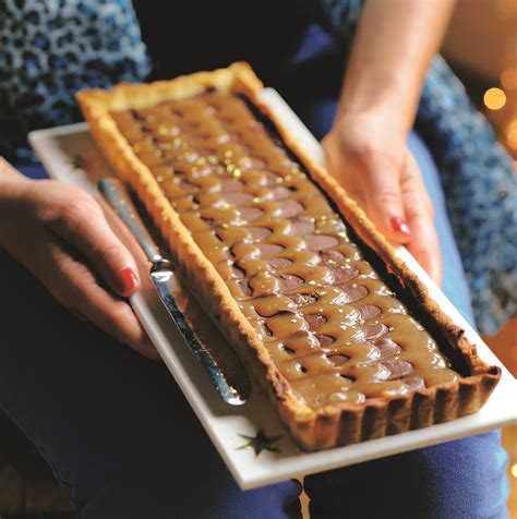 Recette Tarte chocolat et caramel au beurre salé Marie Claire