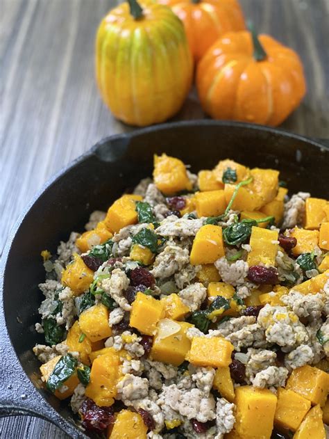 Butternut Squash And Italian Sausage Skillet Lean Bellas Kitchen