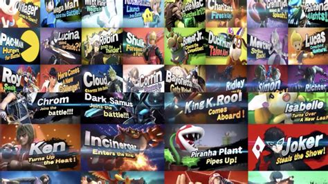 All Super Smash Bros Splash Screen Art Including Pyra Mythra Youtube