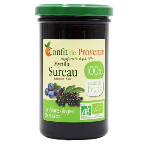 Myrtille Sureau Confiture Bio 100 Issue De Fruits 290g Confit De