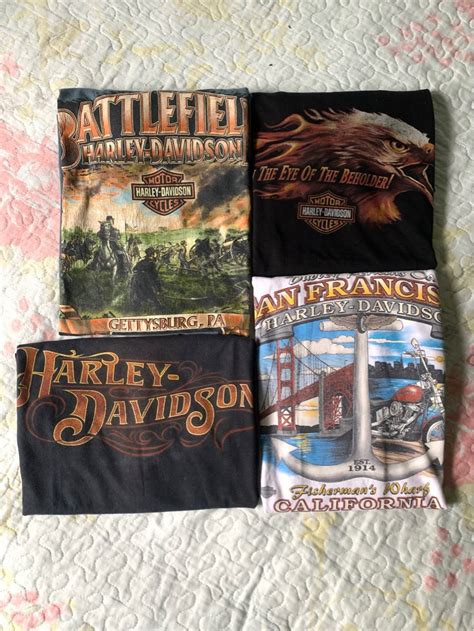 COMBO HARLEY DAVIDSON DESIGN DEPAN BELAKANG Men S Fashion Tops Sets