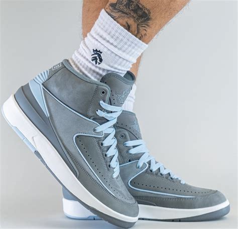 On Feet Photos Of The Air Jordan 2 Cool Grey” The Elite