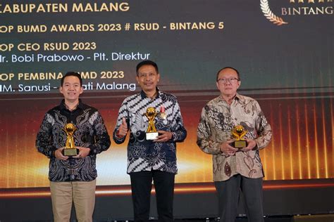 Pemkab Malang Raih 3 Penghargaan TOP BUMD Awards 2023