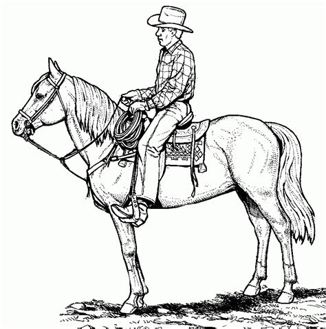 Coloriage De Chevaux Western 1001 Animaux