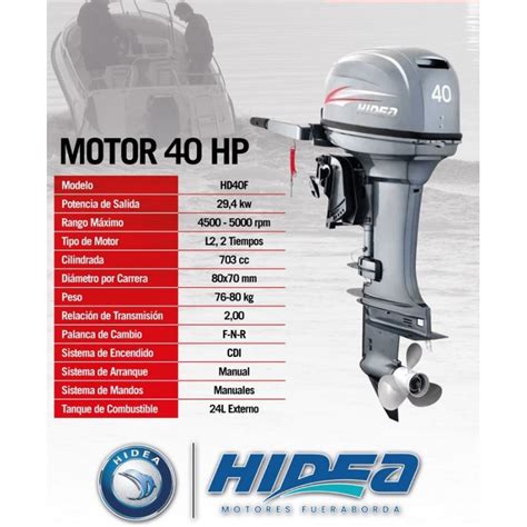 Motor Fuera De Borda Hidea Hp T Pata Corta Soluciones Dinamicas