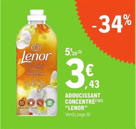 Promo Adoucissant Concentr Lenor Chez E Leclerc Icatalogue Fr