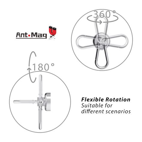 Ant Mag Mosquetón magnético de 50 libras mosquetón magnético de