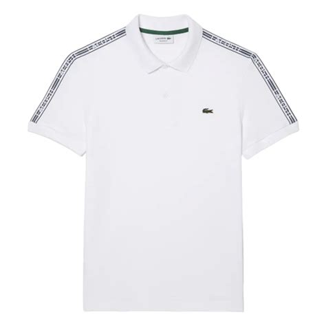 O Polo Nam Lacoste Men S Regular Fit Logo Stripe Stretch Cotton Ph