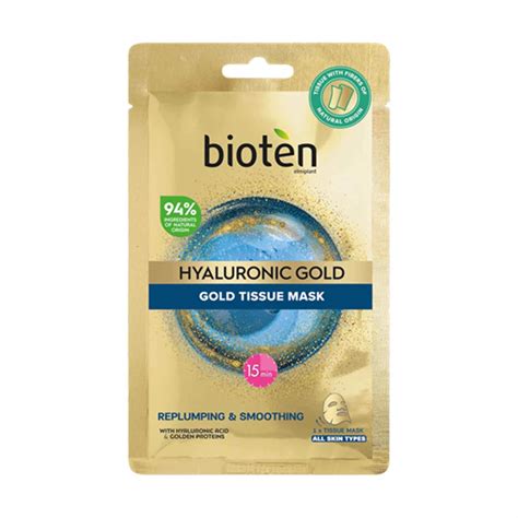 Mercadão Pingo Doce Máscara de Tecido Hyaluronic Gold Bioten