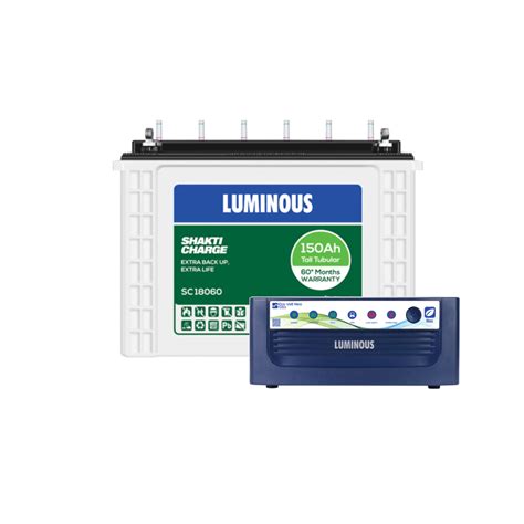 Buy Luminous Eco Volt Neo 1050 With Shakti Charge SC18060 150Ah In