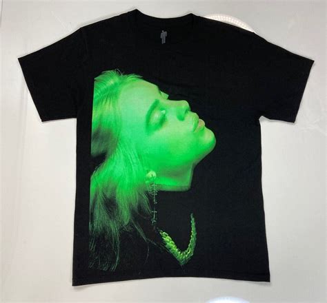 Billie Eilish Stay Home Tour Graphic T Shirt Women Sm Gem