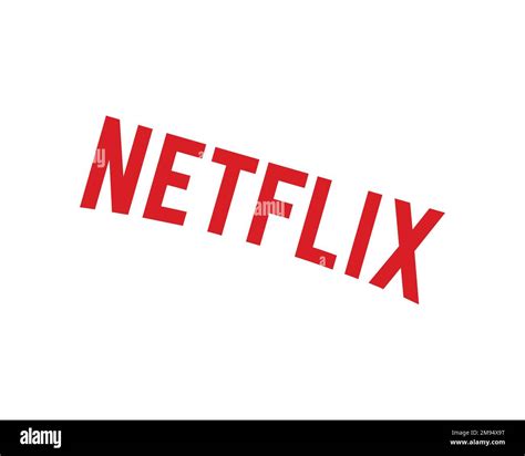 Netflix Rotated Logo White Background B Stock Photo Alamy