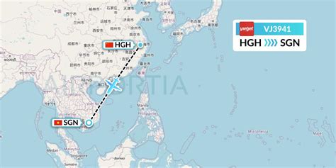 VJ3941 Flight Status VietJet Air Hangzhou To Ho Chi Minh City VJC3941