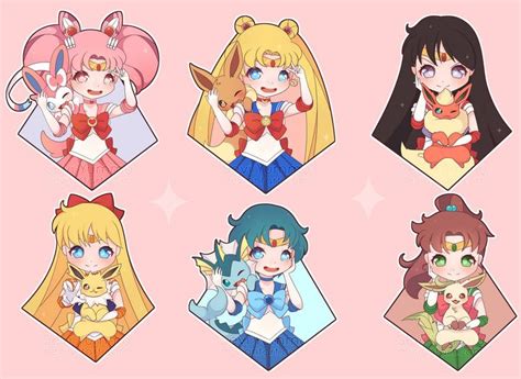 Commission Sailor Scouts And Eeveelutions By Seviyummy On Deviantart