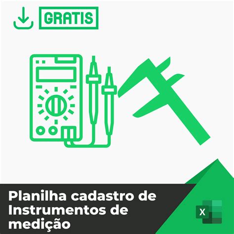 Planilha de cadastro de instrumentos medição grátis