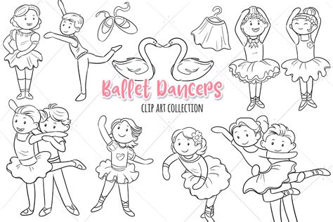 Ballet Dancers Clipart, Cute Ballet Dancing Clip Art, Ballet Dancing ...