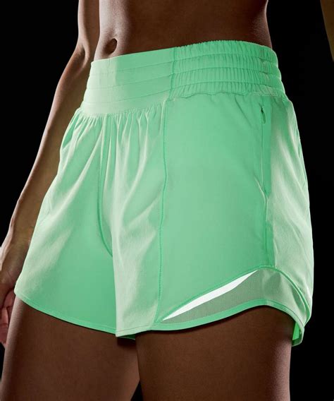 Lululemon Hotty Hot High Rise Lined Short Pistachio Lulu Fanatics