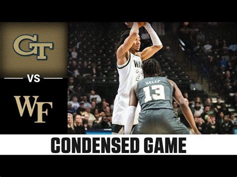 Georgia Tech Vs Wake Forest Condensed Game 2023 24 ACC Men S