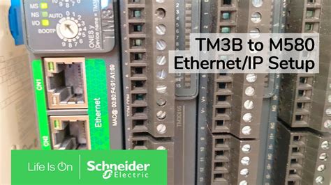 Connect The Tm B Distributed Io Module To The M Plc Via Ethernet Ip