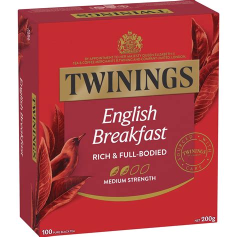 Twinings English Breakfast Tea Bags 100 Pack Woolworths