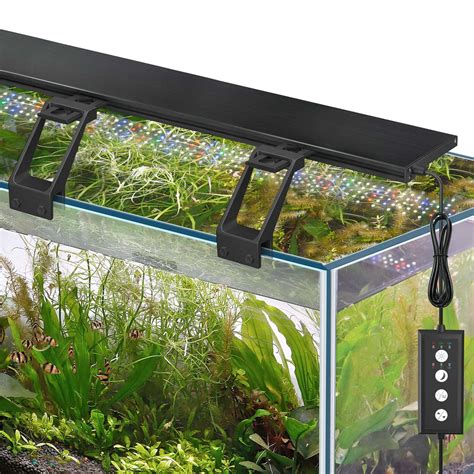 Hygger Clip On Full Spectrum Aquarium LED Light 42W Day Night Dual