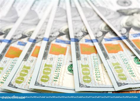 Dollars Us Currency 100 Dollar Bills Editorial Photography Image Of