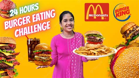 Eating Only BURGER For 24 Hours Super Fun Challenge YouTube