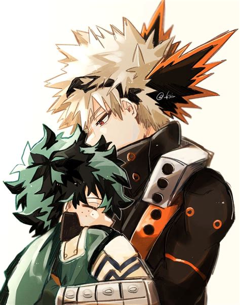 deku and bakugo | Bakugo katsuki fanart cute, Kitten drawing, Anime characters