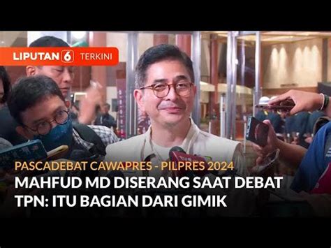 Tpn Anggap Serangan Gibran Kepada Mahfud Md Saat Debat Bagian Dari