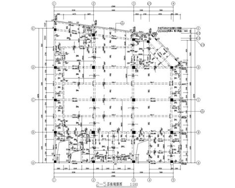 五层职工宿舍框架结构施工图（cad含建筑） 混凝土结构施工图 筑龙结构设计论坛