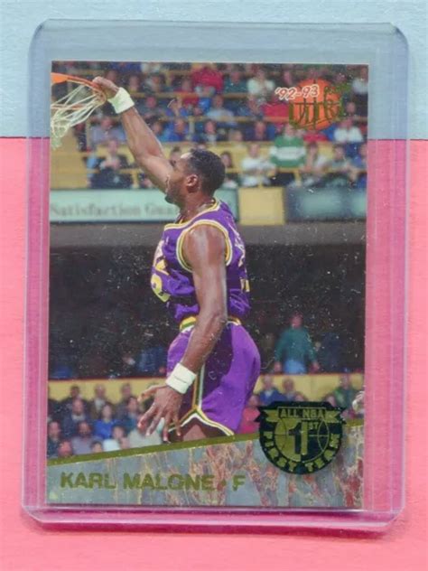 CARTE KARL MALONE Utah Jazz 1992 93 Fleer Ultra Basketball 1 All Nba