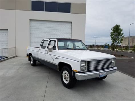 Selling At No Reserve 1986 Gmc High Sierra 2500 Crew Cab 3 3 Long Bed For Sale Gmc Sierra 2500