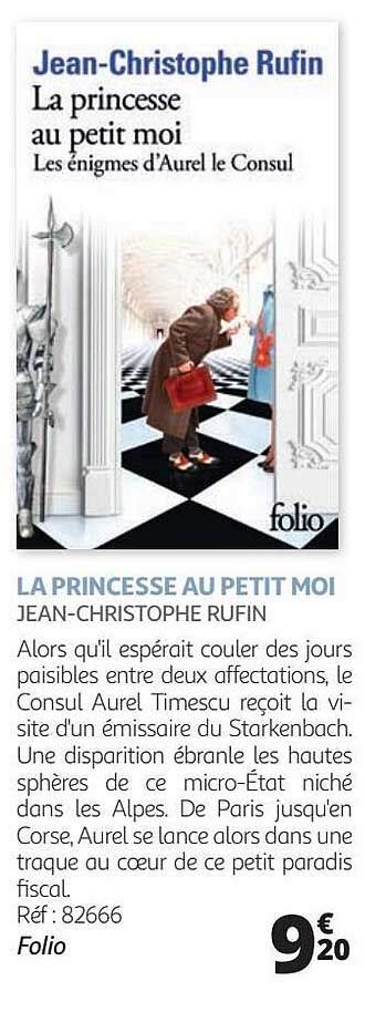 Promo La Princesse Au Petit Moi Jean Christophe Rufin Chez Auchan