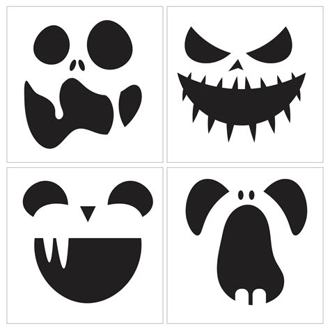 Free Printable Scary Pumpkin Carving Templates - Printable Templates Hub