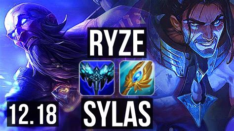 Ryze Vs Sylas Mid 1 5m Mastery 800 Games 5 2 6 Kr Diamond 12