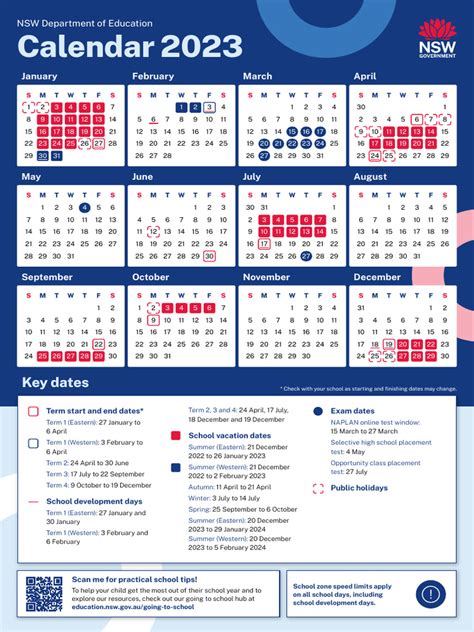 NSW SChool Calendar 2023 A4 | PDF | Schools