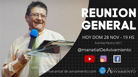 Reunion General De Noviembre Ministerio Manantial De