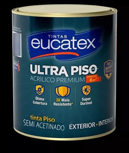 Tinta Piso Eucatex Ultra Piso Premium Vermelho 900ml MercadoLivre