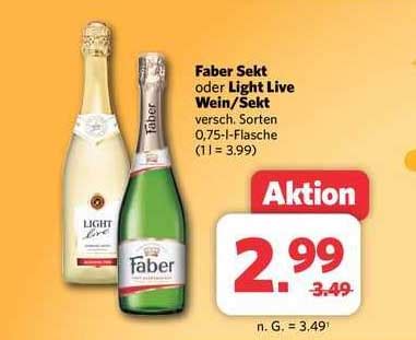 Faber Sekt Oder Light Live Wein Oder Sekt Angebot Bei Combi Markt