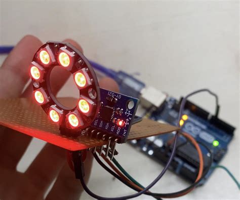 Magnetometer Neopixel Led Ring Control With Arduino Instructables