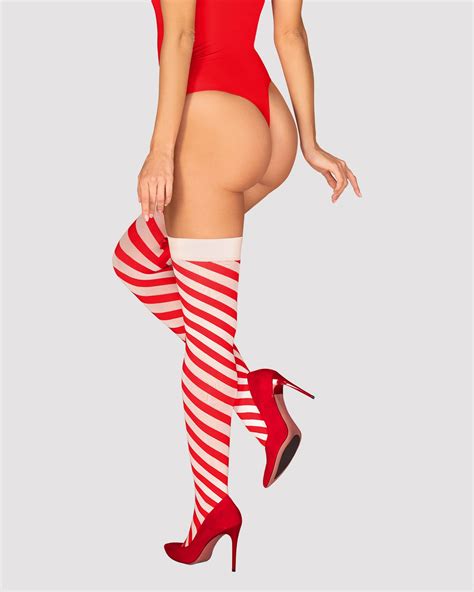 Kissmas Stocking Christmas Hold Ups Obsessive Lingerie Le Bar Nylon