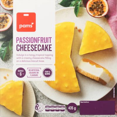 Pams Passionfruit Cheesecake G Chilled Frozen Desserts Pak Nsave