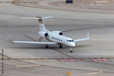 Las Vegas Nevada Usa May 5 2013 Gulfstream G550 Luxury Business Jet N725mm At Mccarran