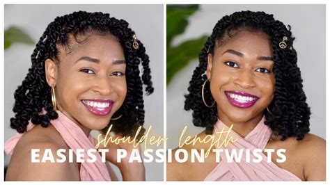 Diy Short Passion Twists Tutorial Easiest Method W No Rubber Bands