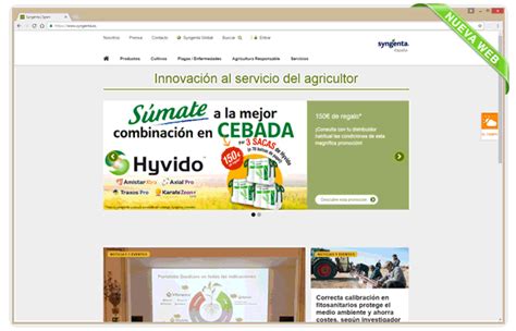 Syngenta España Estrena Nueva Página Web