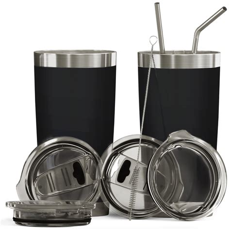 Bluepeak Double Wall Stainless Steel Vacuum Insulated Tumbler Set 2