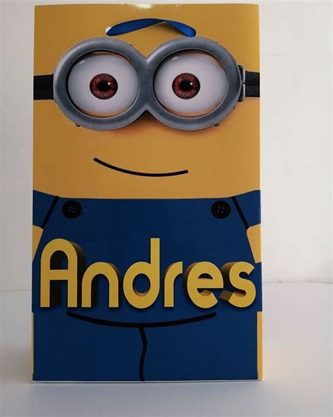 Bolsas Dulceras originales para Andrés de los Minions viajo a